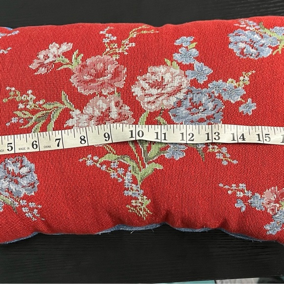 Adorable Y2K cross stitch style floral toss pillows - Picture 5 of 6